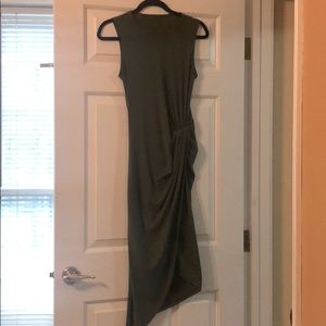 Long Army Green Tank Dress